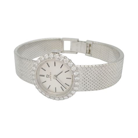 montre réplique femme omega 21 prix or blanc dimant 18k